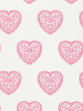 Sweet hearts wallpaper with embroidered effect, UK version