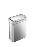 Simplehuman touch-bar recycling kitchen bin in brushed stainless steel, 48L capacity (British brand)