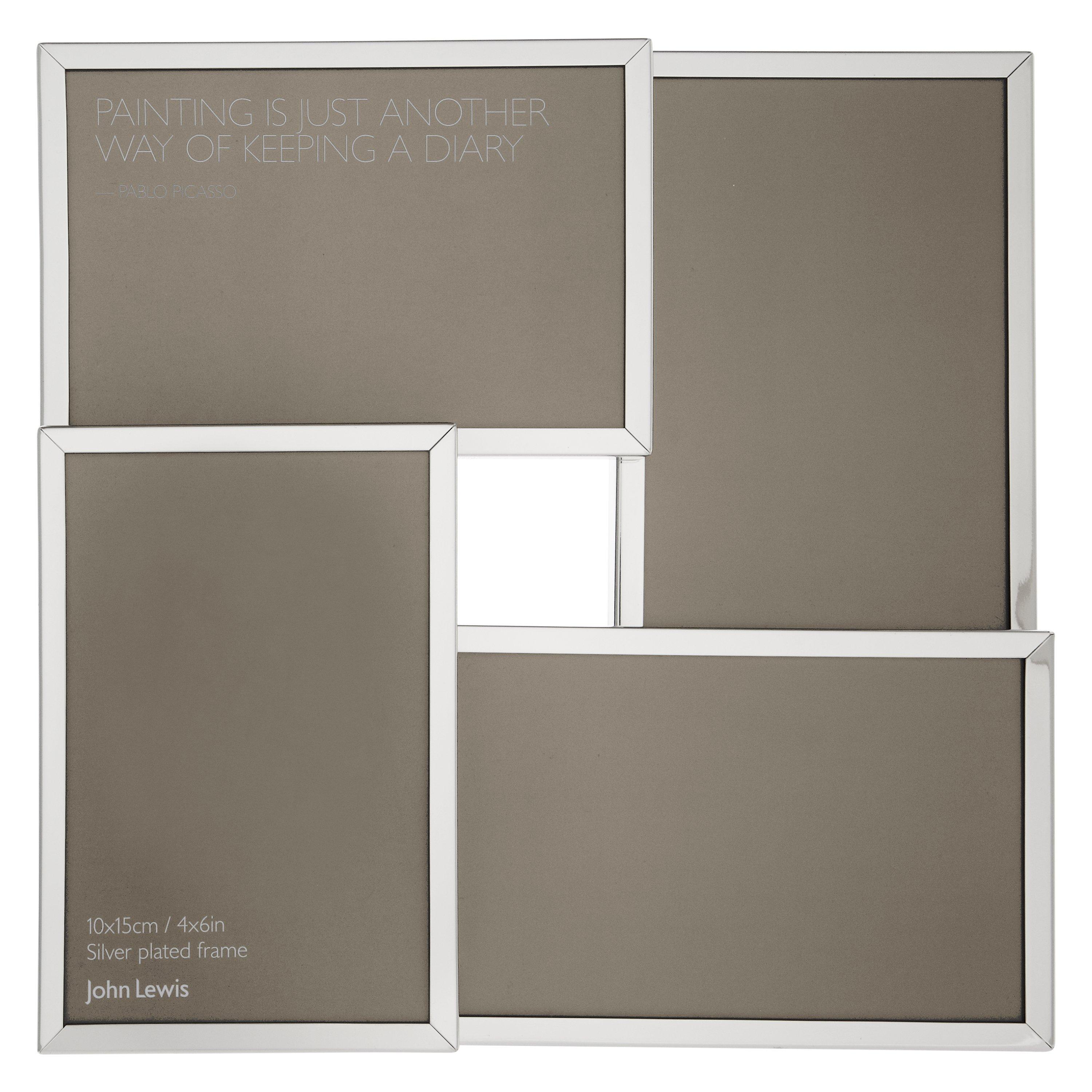 John Lewis multi-aperture photo frame for four 4x6 photos, UK version