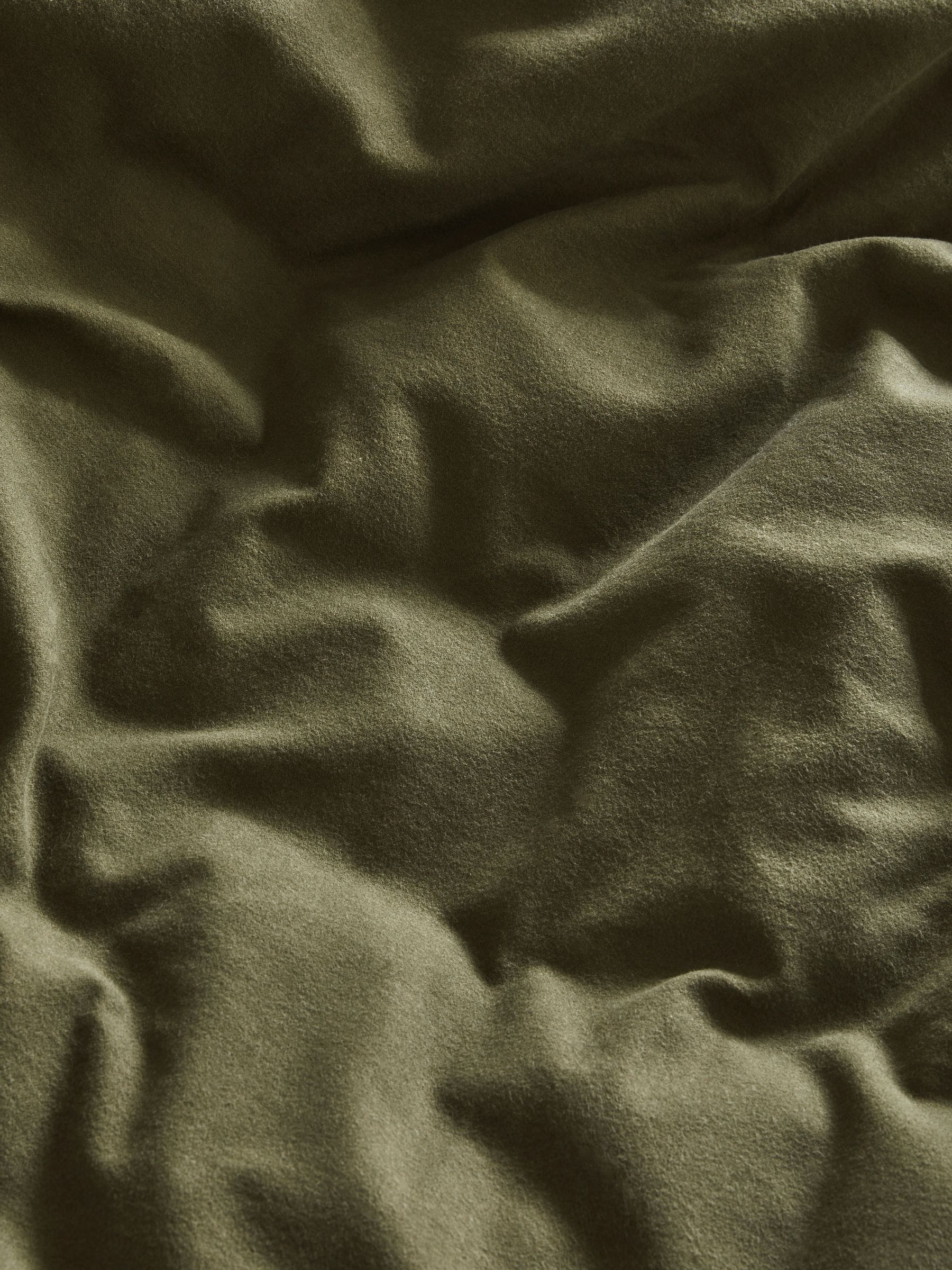 Dark green duvet cover and pillowcase set - British product