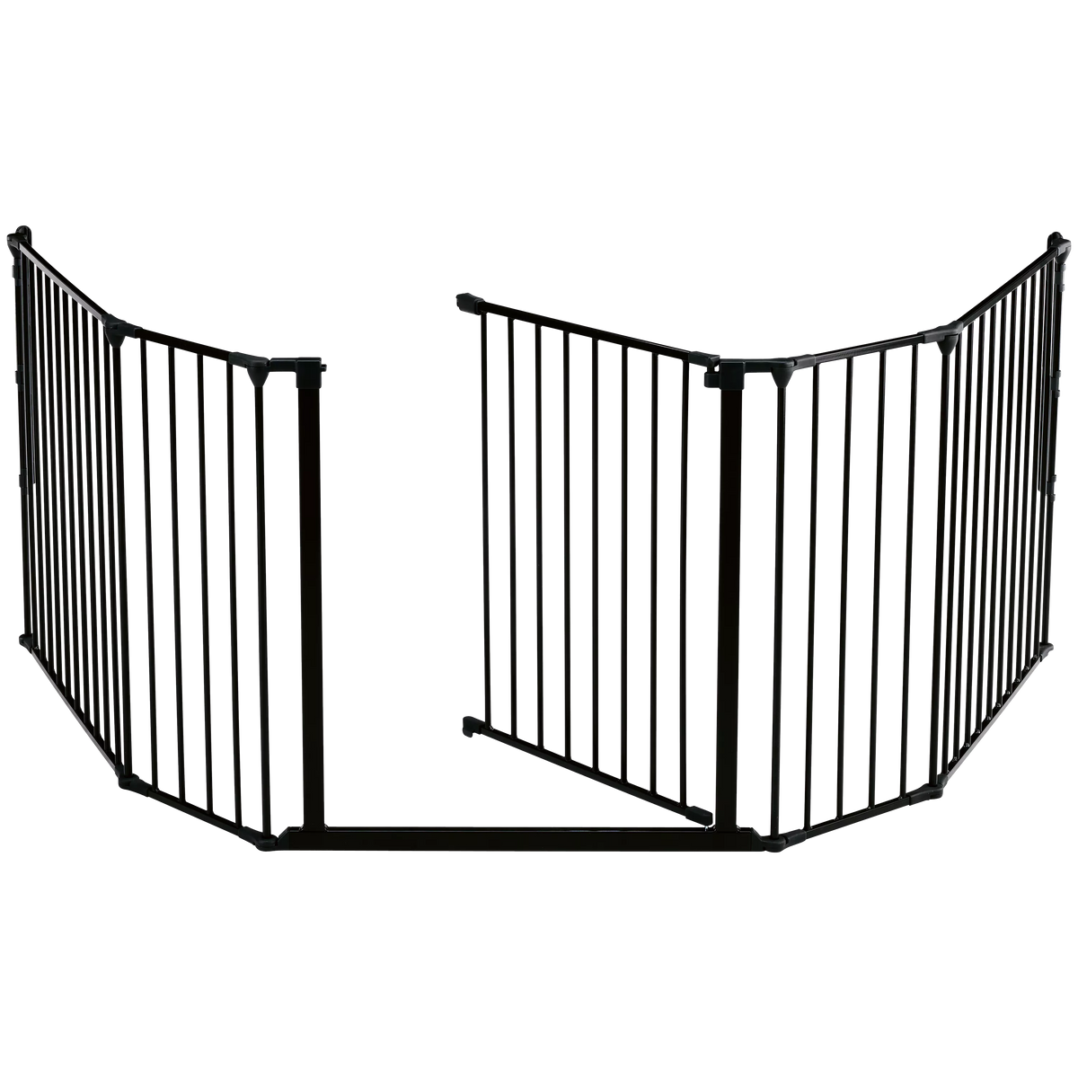 BabyDan XL fire surround safety gate in black - British product