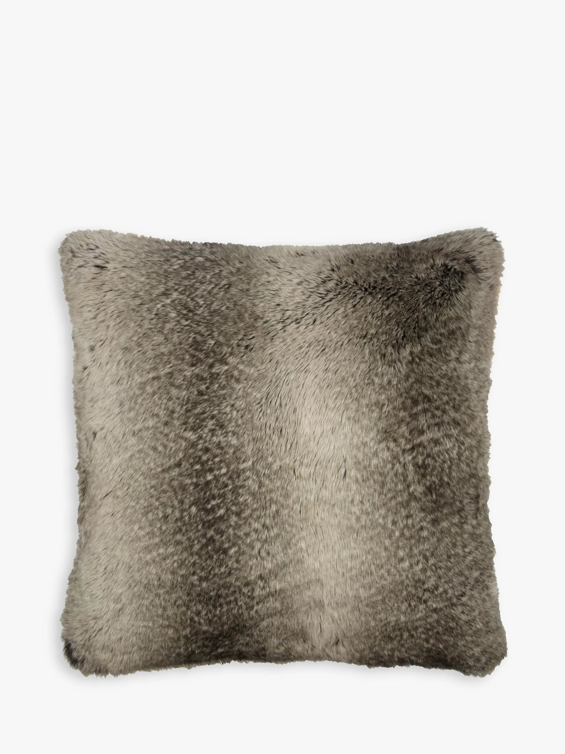 John Lewis faux fur cushion in mocha ombre, UK version