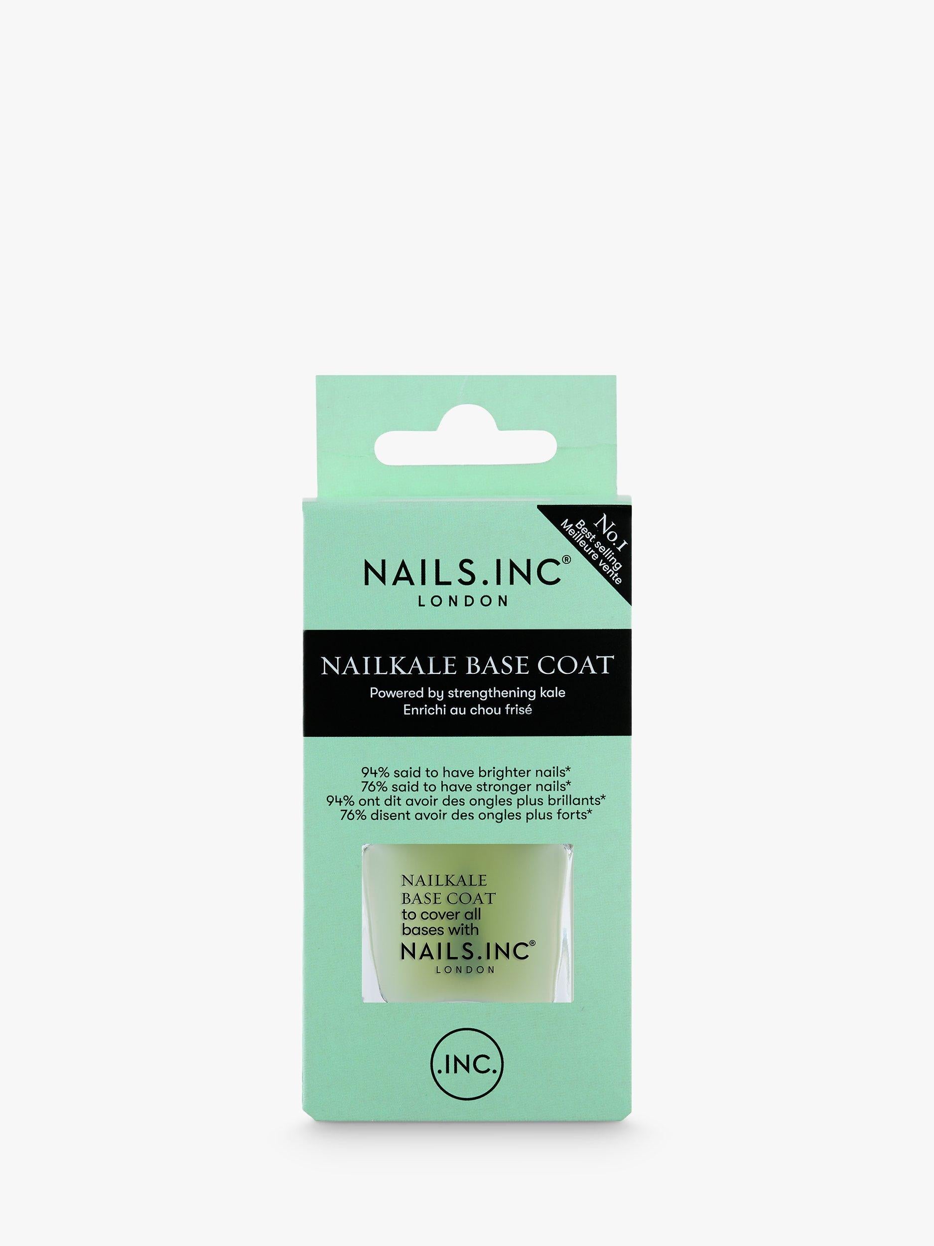 Nails Inc Superfood Nail Base Coat with Kale 14ml, imported from the UK