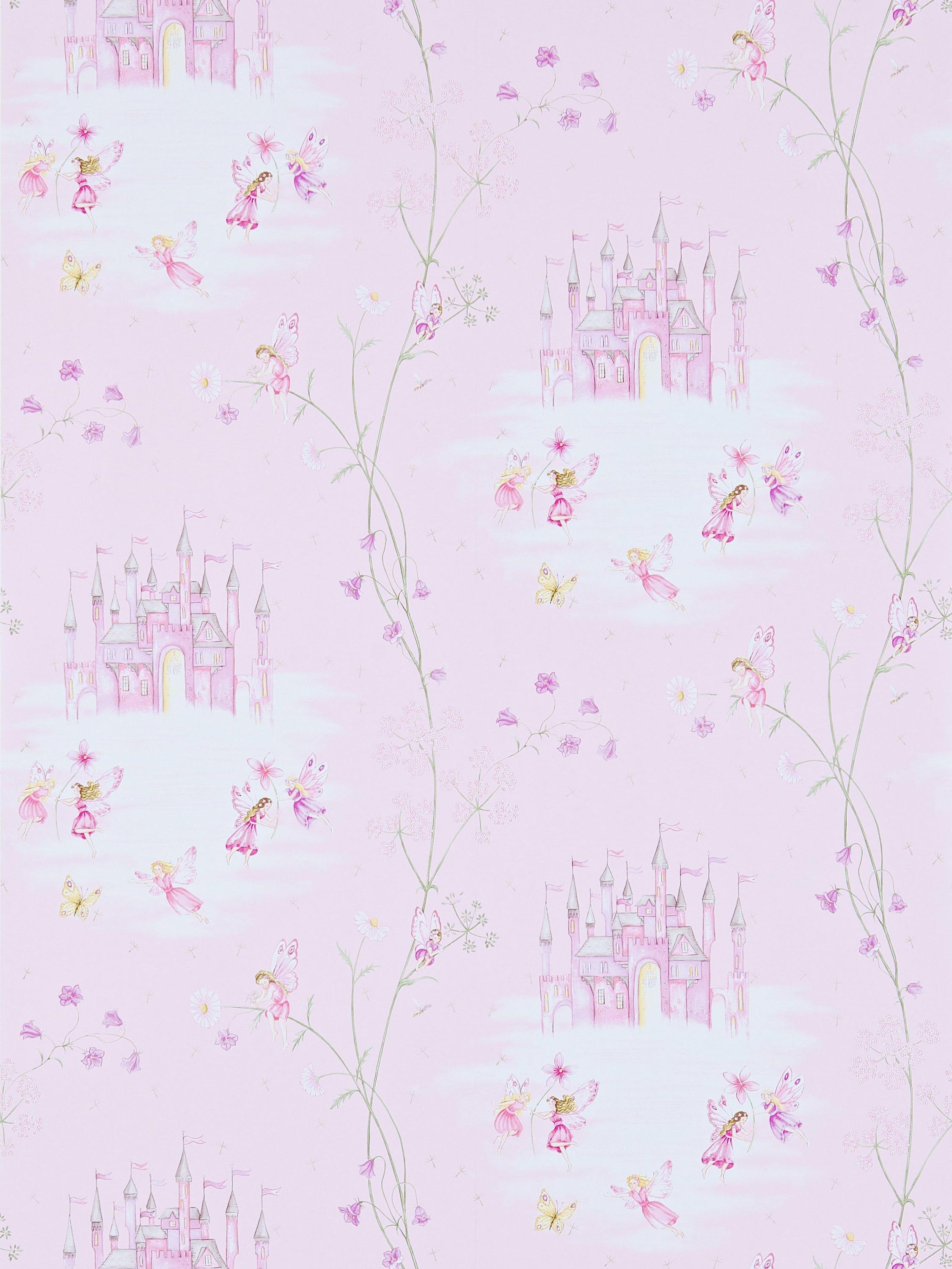 Sanderson fairy castle wallpaper (British brand)