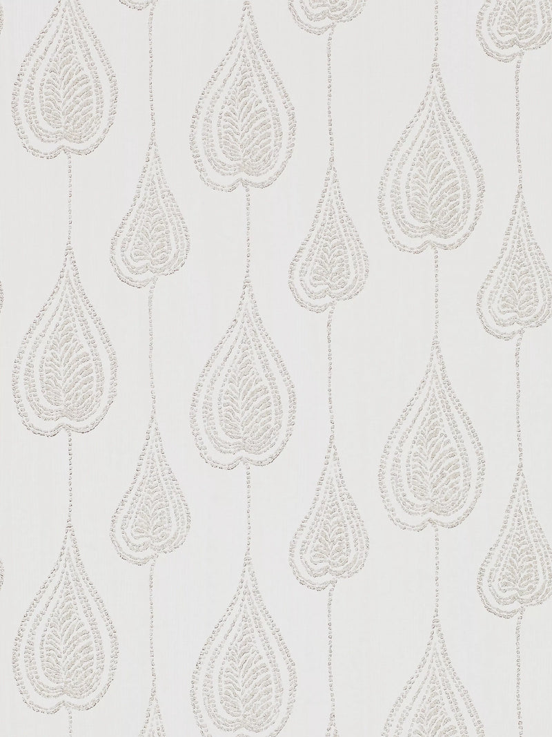 Harlequin Gigi wallpaper with pointed leaf pattern and textured wood effect ground, UK version