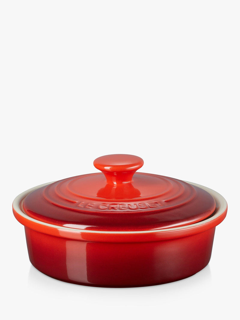 Le Creuset stoneware Camembert cheese baker in Cerise 650ml, UK version