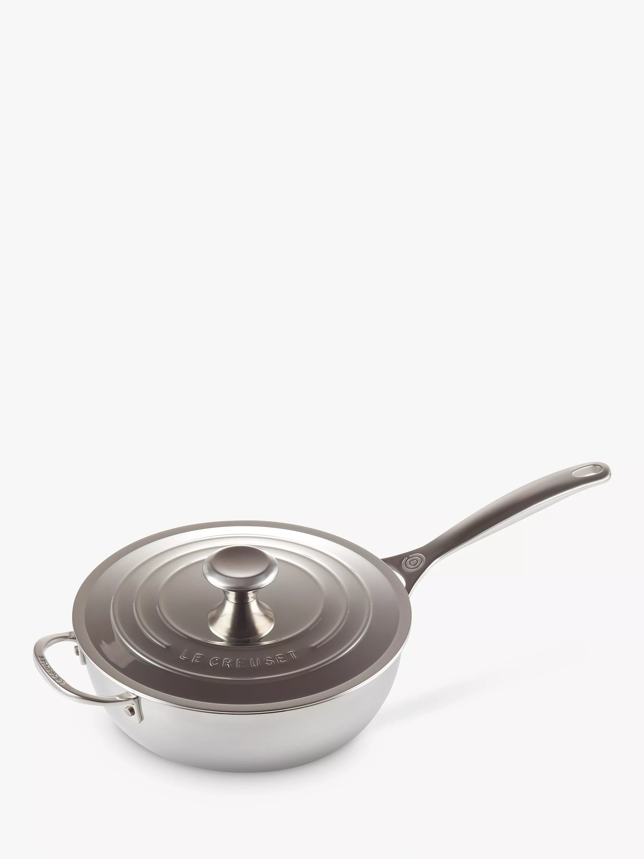 Le Creuset Signature 3-Ply Stainless Steel Non-Stick Chef's Pan 24cm, UK version