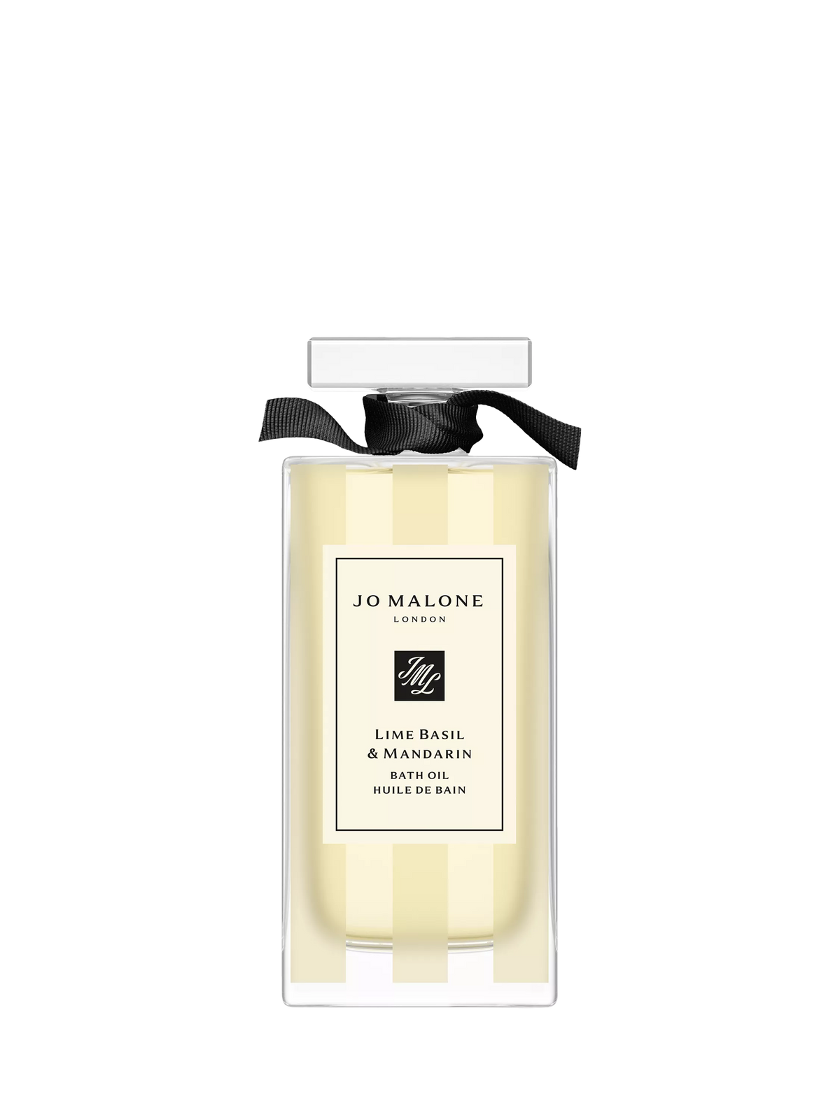 Bath Oil with Lime Basil and Mandarin Scent, Sweet Almond and Jojoba Oils, 30ml