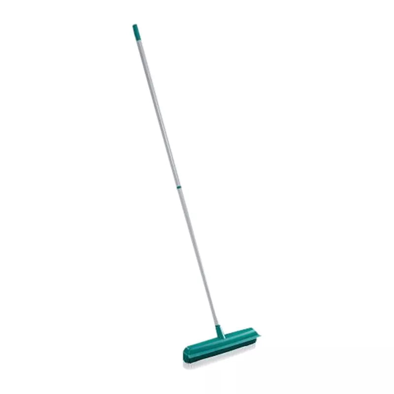 Leifheit Indoor and Outdoor Rubber Bristle Broom, UK version