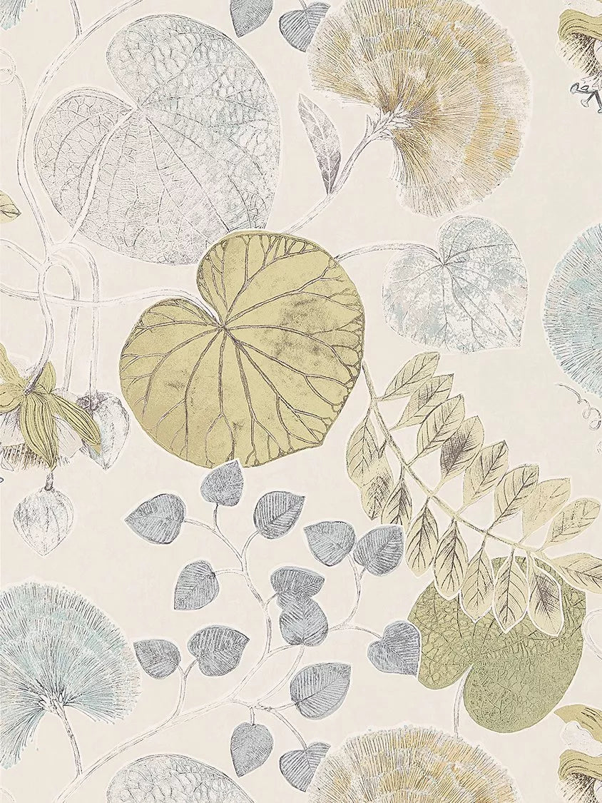 Harlequin Dardanella wallpaper with soft motif and metallic shimmer, UK version