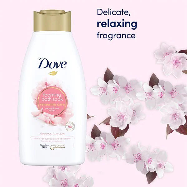 Dove Peony Rose foaming bath soak 450ml - British product