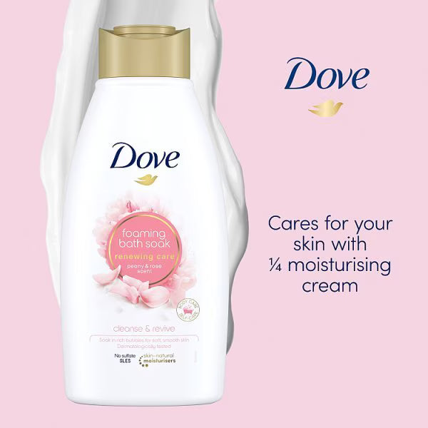 Dove Peony Rose foaming bath soak 450ml - British product