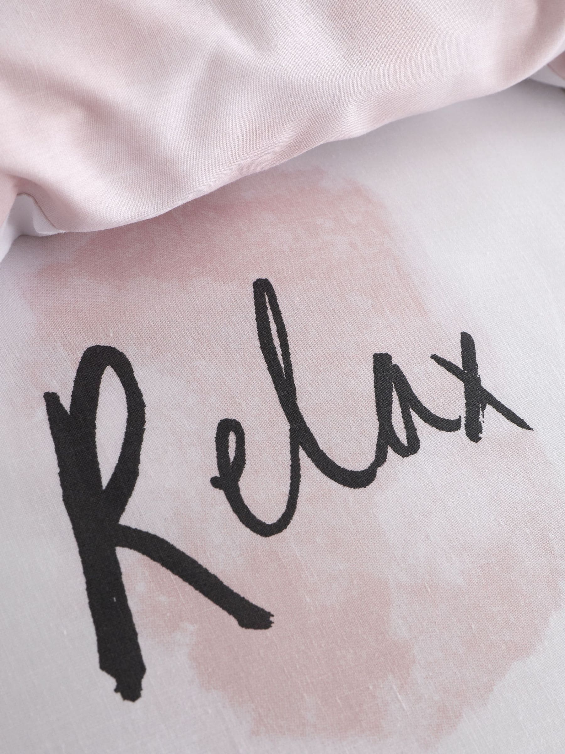Catherine Lansfield blush pink duvet cover set - British product