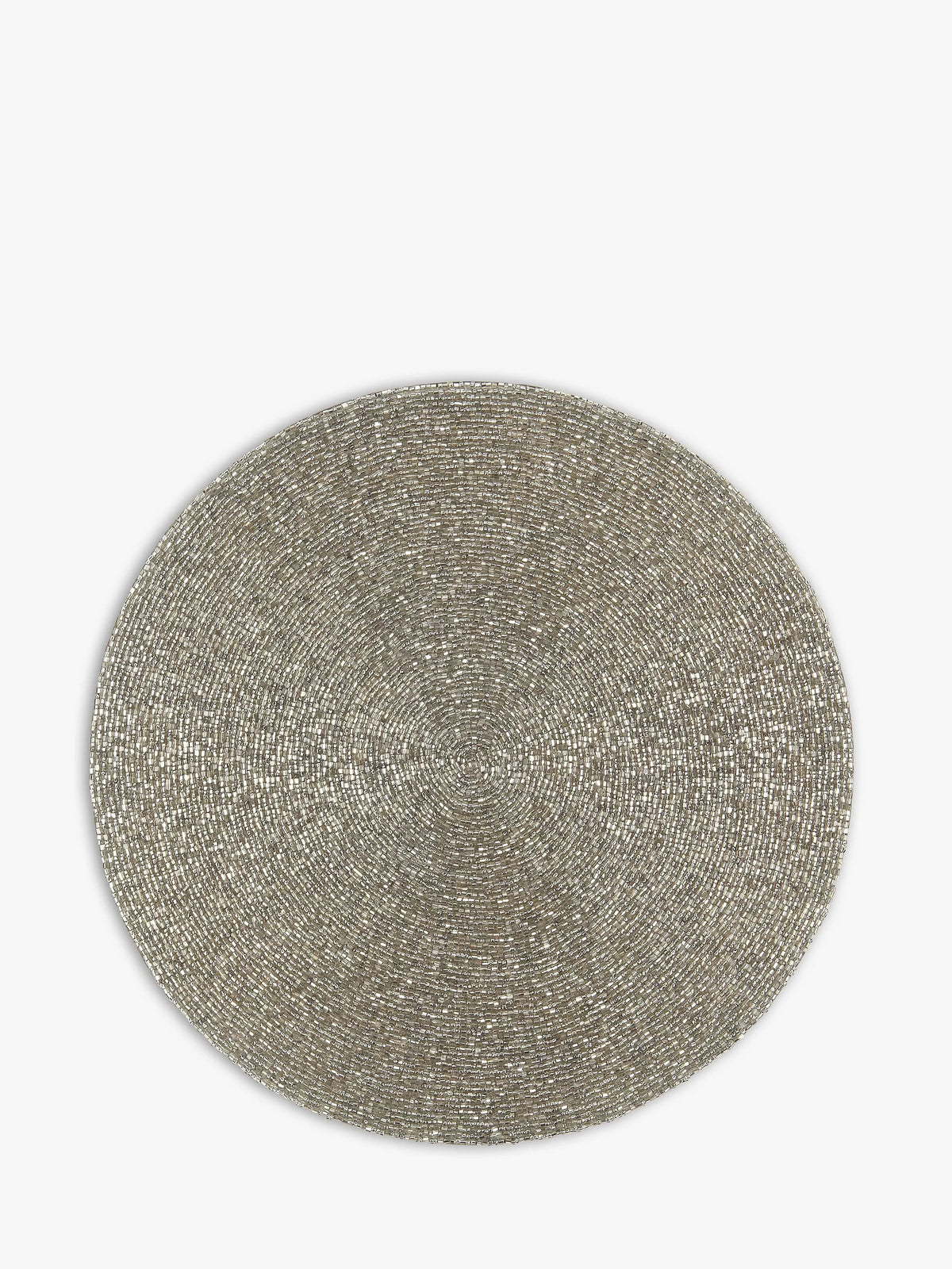 John Lewis Beaded Round Placemat Glass Bead Weave, imported from the UK