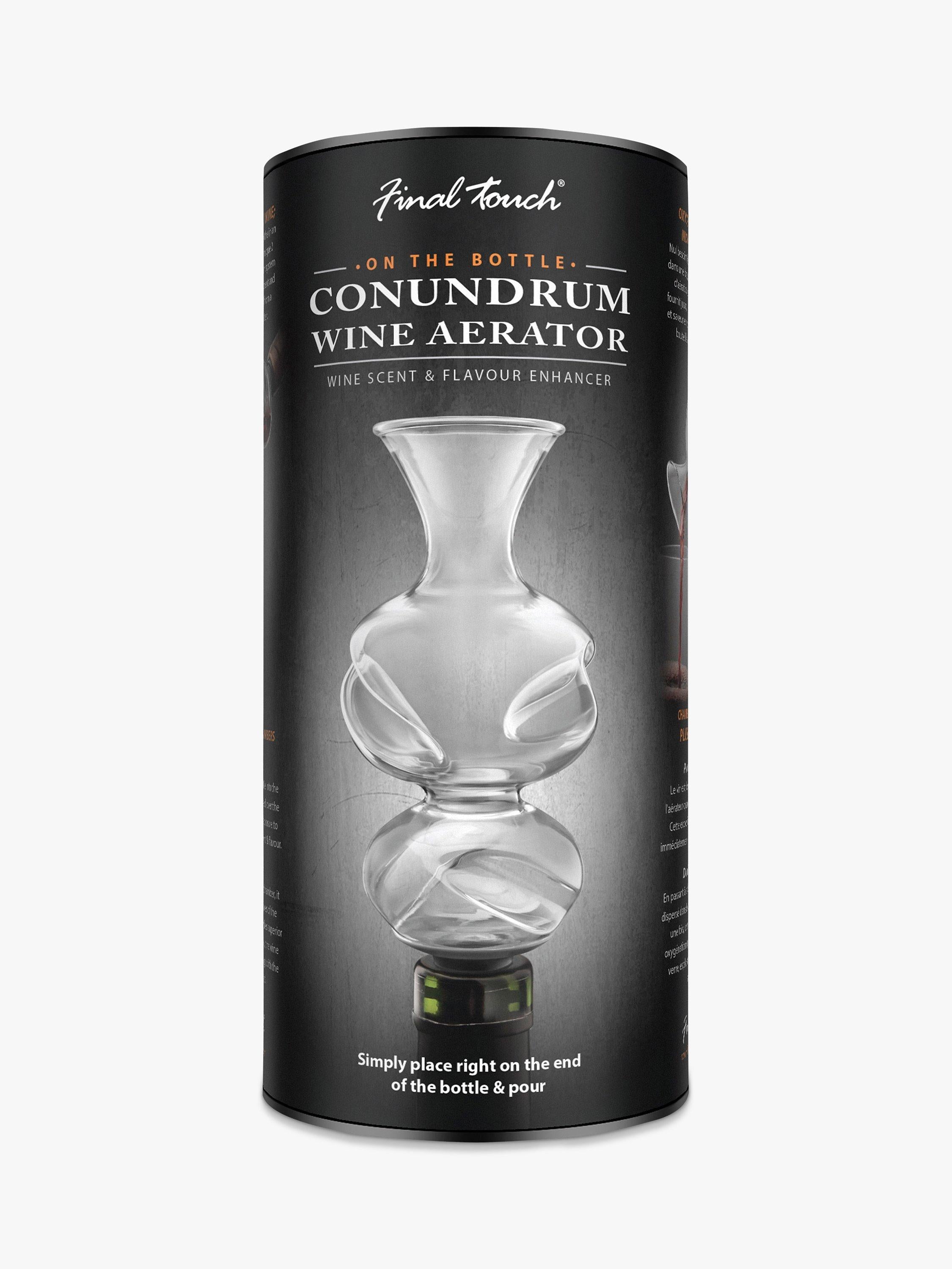 Final Touch Conundrum wine aerator - British product