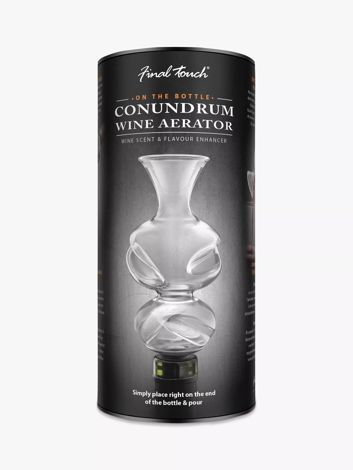 Final Touch Conundrum wine aerator - British product