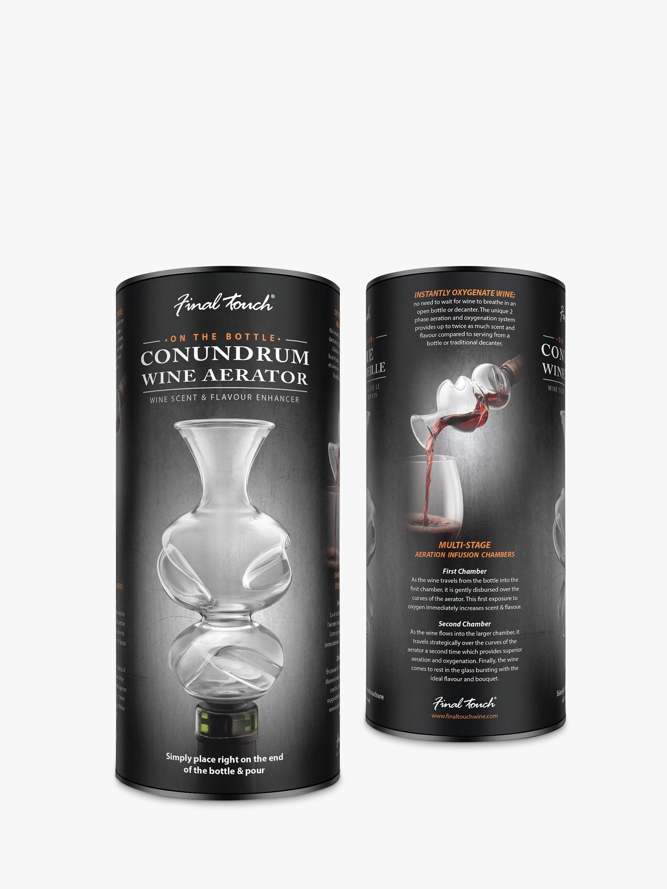 Final Touch Conundrum wine aerator - British product