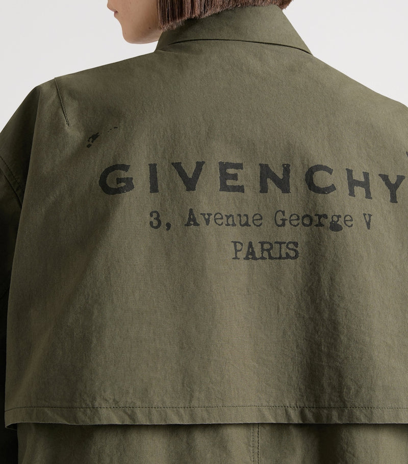 Givenchy oversized longline parka, UK version