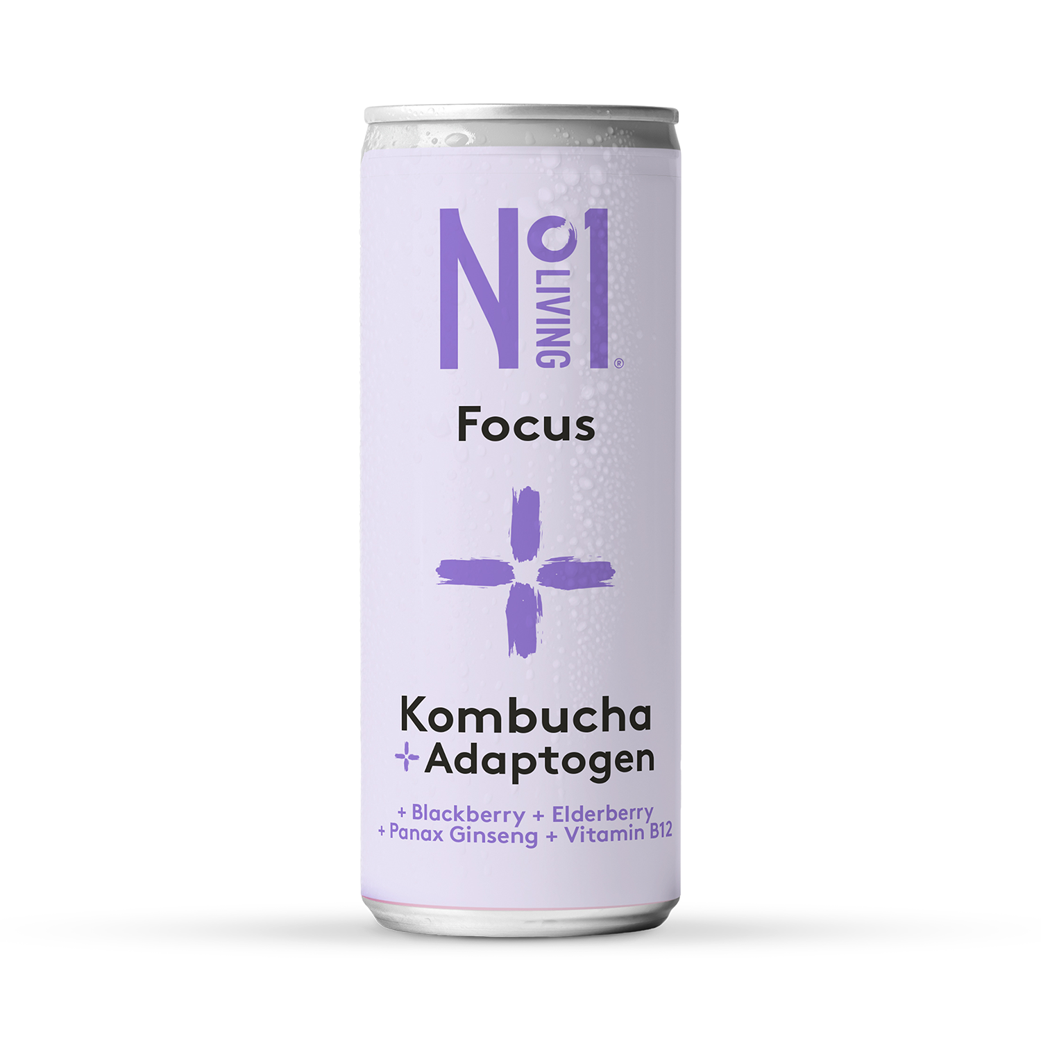 No1 Living Plus Focus Blackberry & Elderberry Kombucha 250ml - 998737