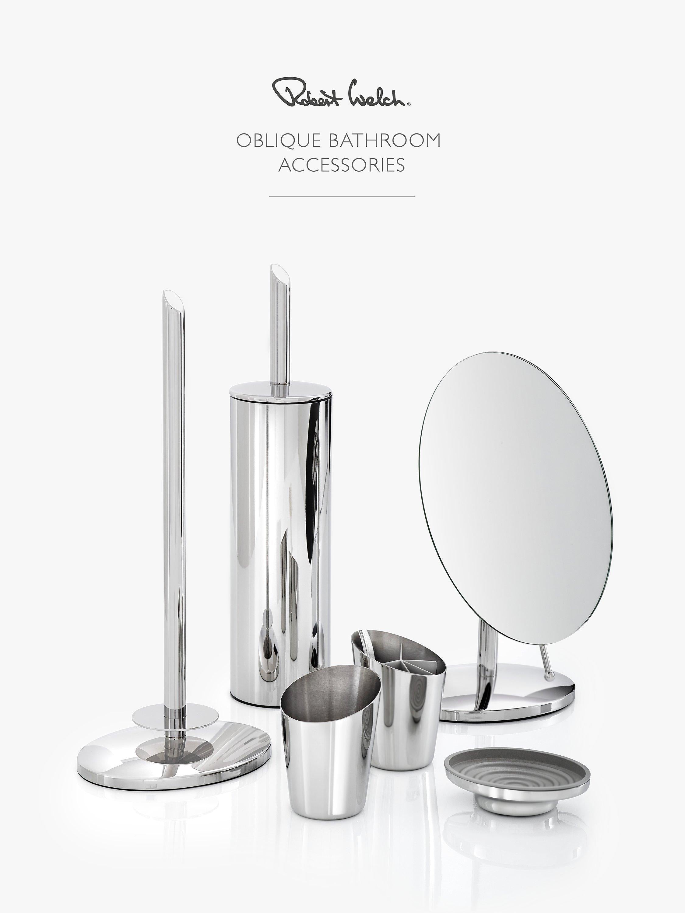 Robert Welch oblique toothbrush holder, imported from the UK