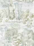 Sanderson watercolour wallpaper with British tree design (British brand)