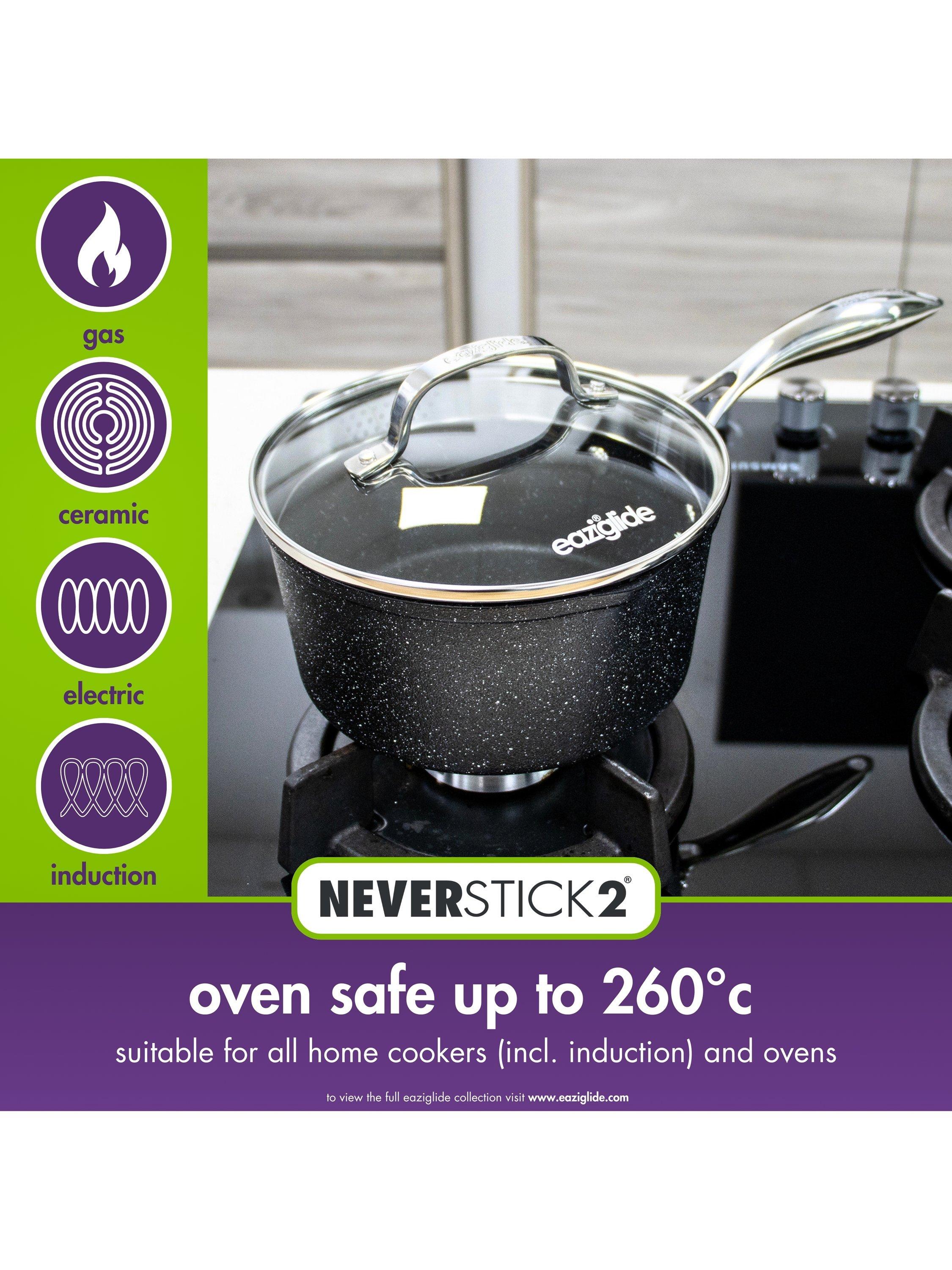 Eaziglide aluminium non-stick saucepan 18cm - British product