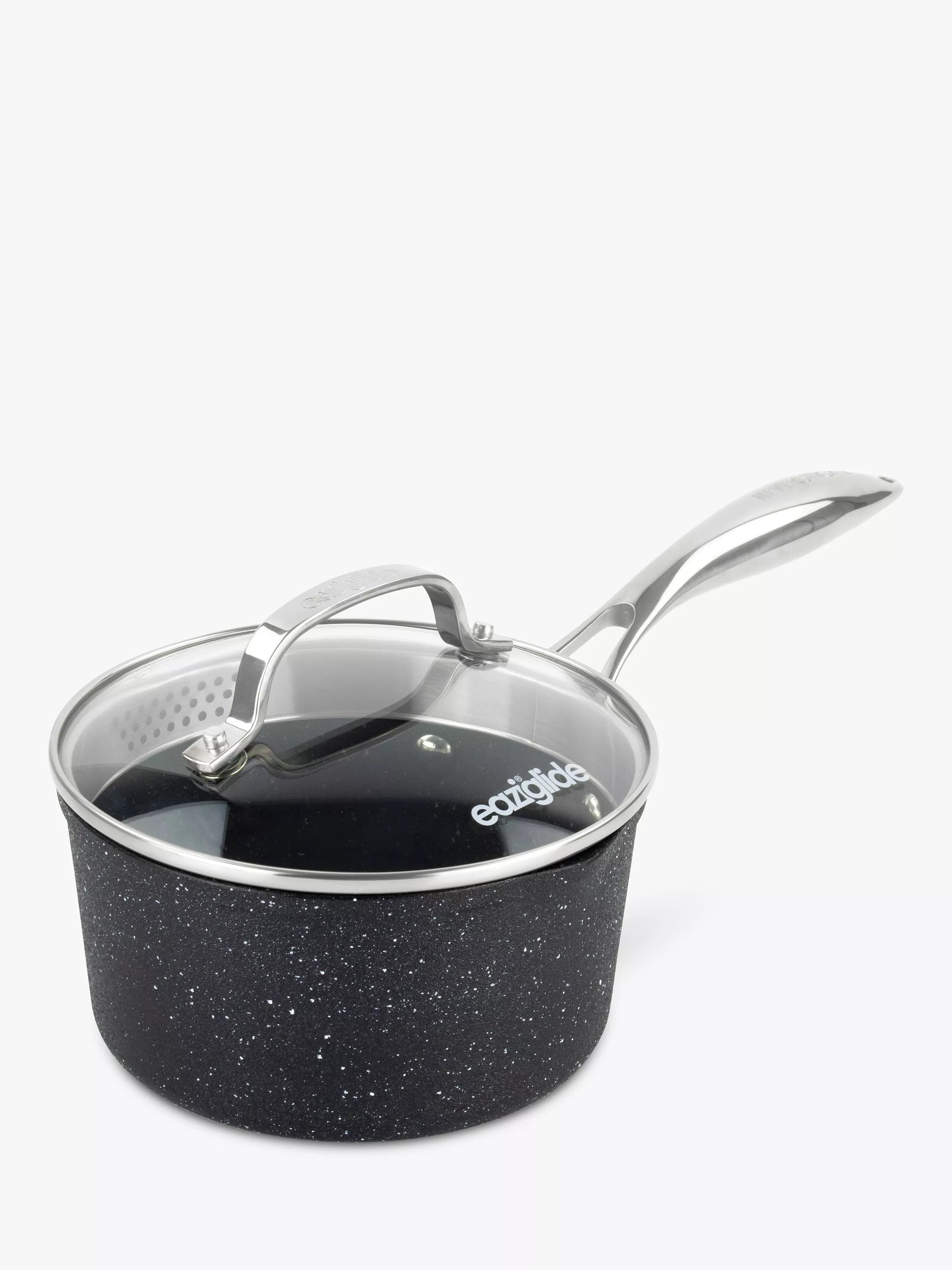 Eaziglide Neverstick2 aluminium non-stick saucepan 16cm - British product