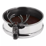 English Pewter Company stag head bottle coaster - British product