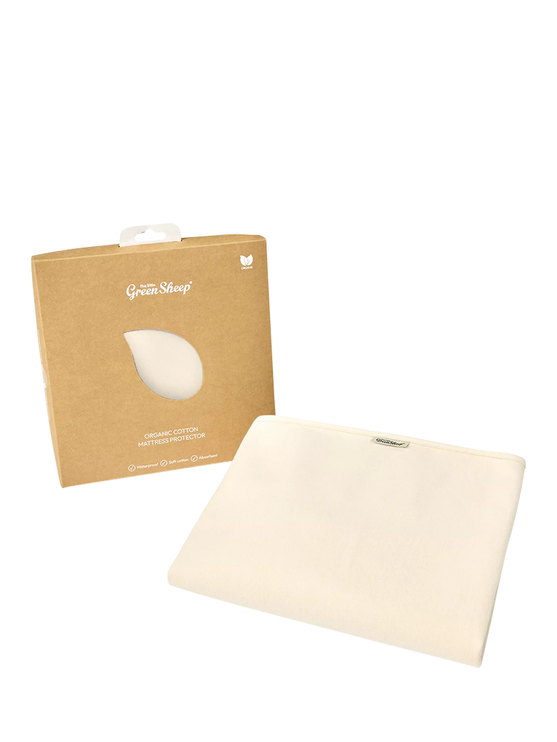 The Little Green Sheep waterproof cot mattress protector (British brand)