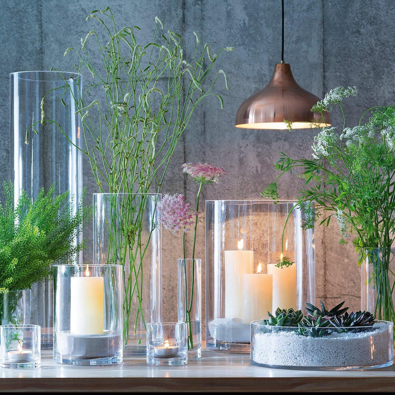 LSA International clear column vase 36cm, UK version