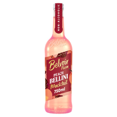 Alkoholfreies sprudelndes Pfirsich- und Traubensaftgetränk 750 ml