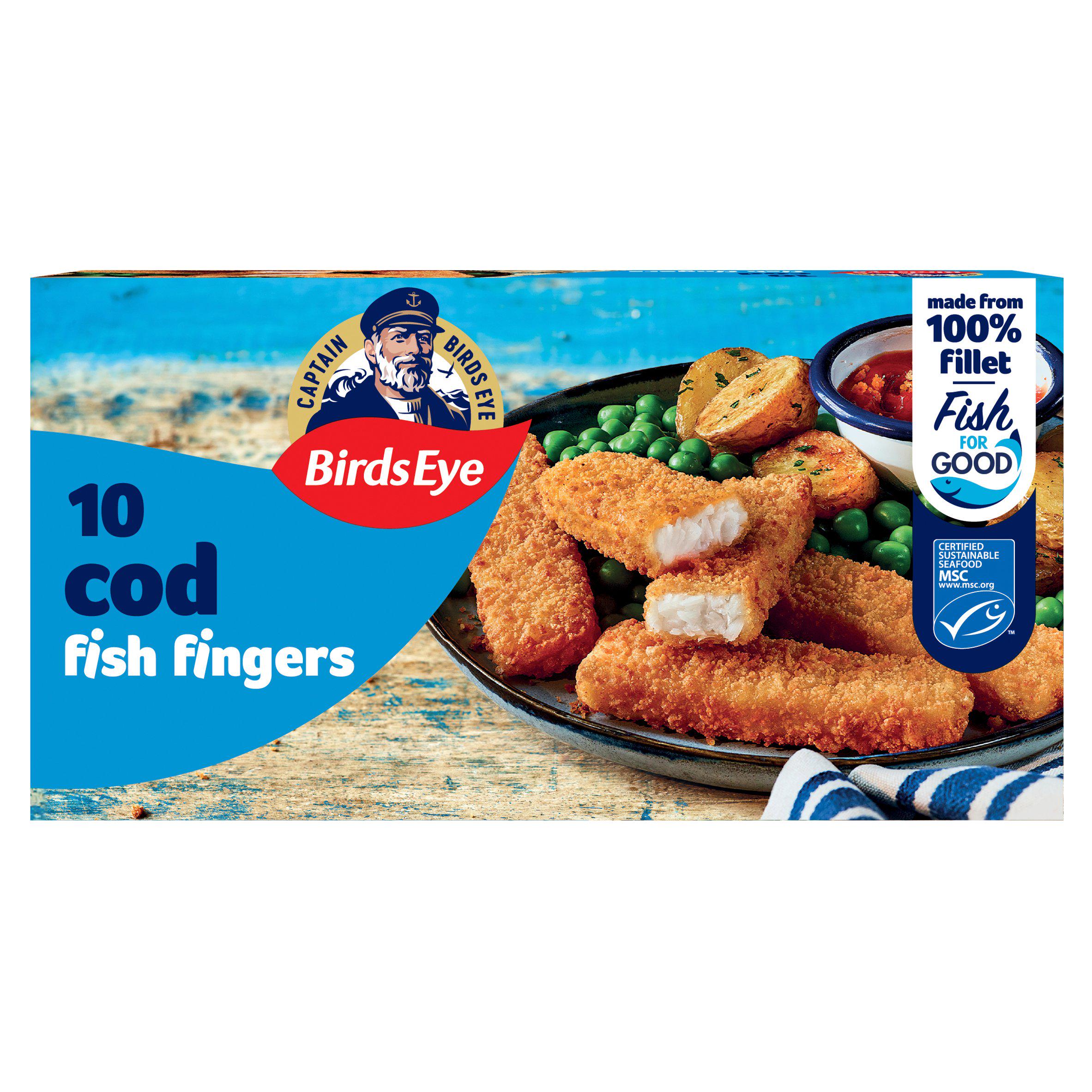 Birds Eye Cod Fish Fingers x10 280g