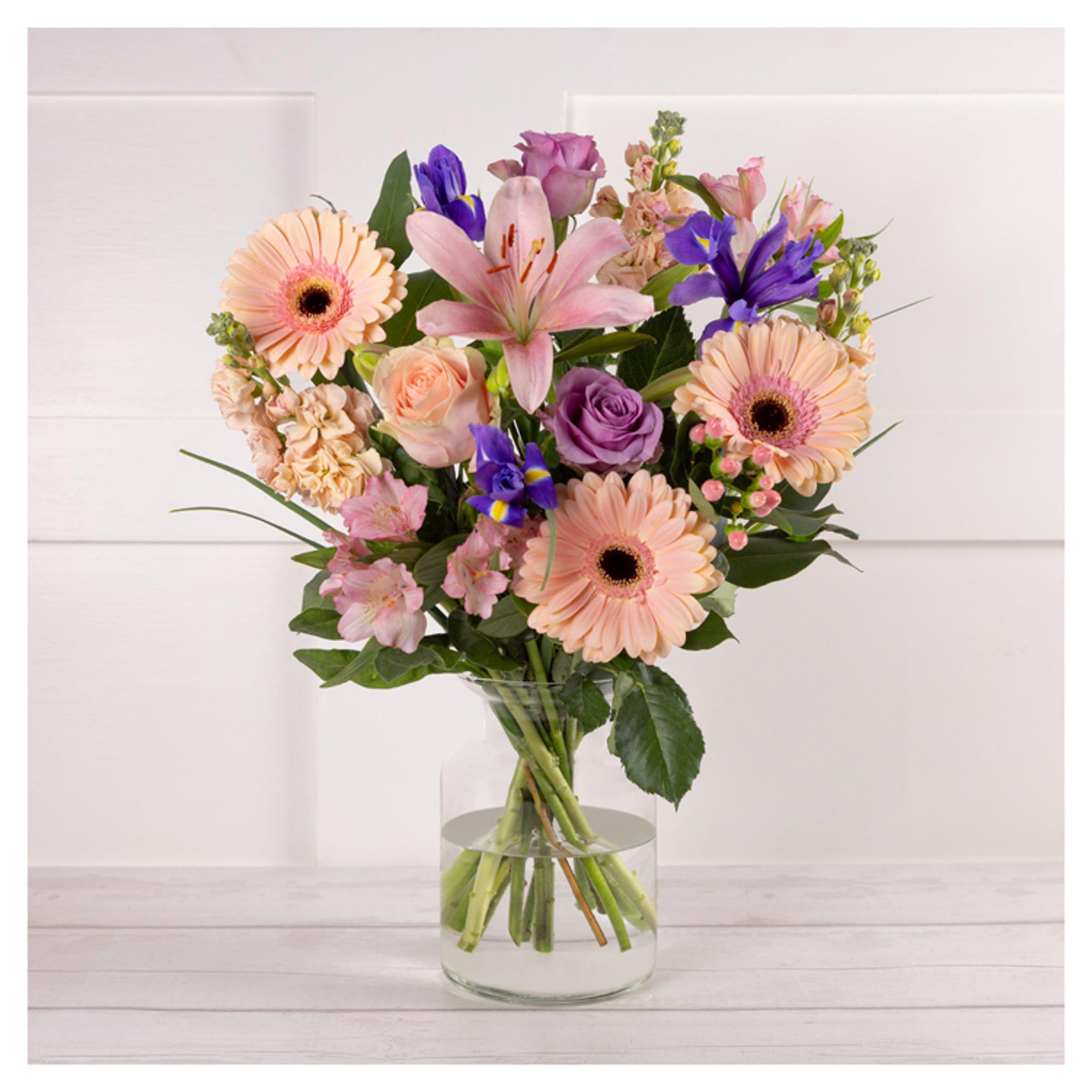 Fresh Mixed Flower Bouquet with Lilies and Berries
