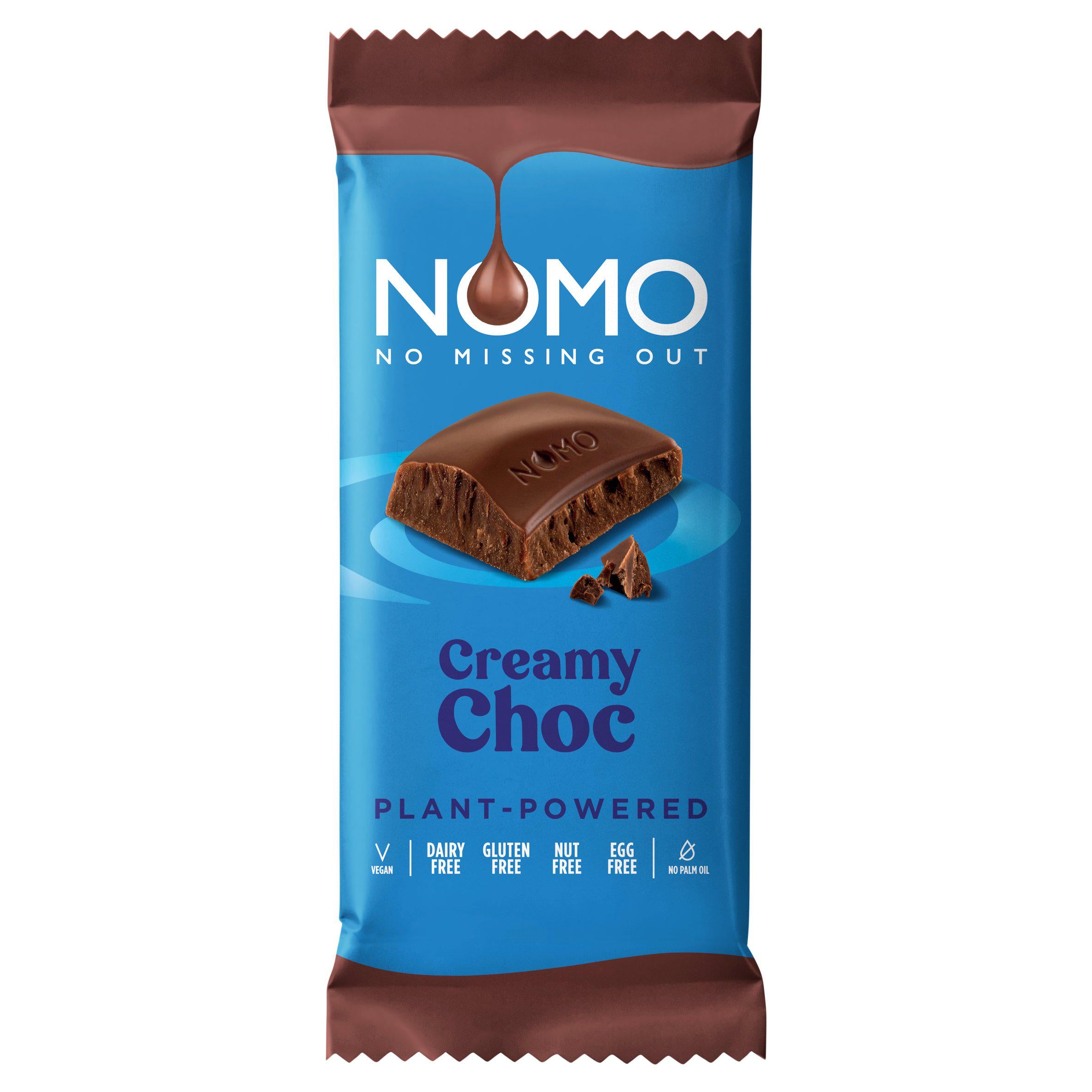 NOMO Deliciously Creamy Choc Bar 85g