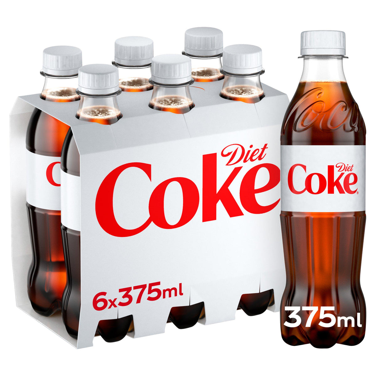 Low Calorie Sugar-Free Cola Soft Drink with Plant Extracts, 6 x 375ml Bottles