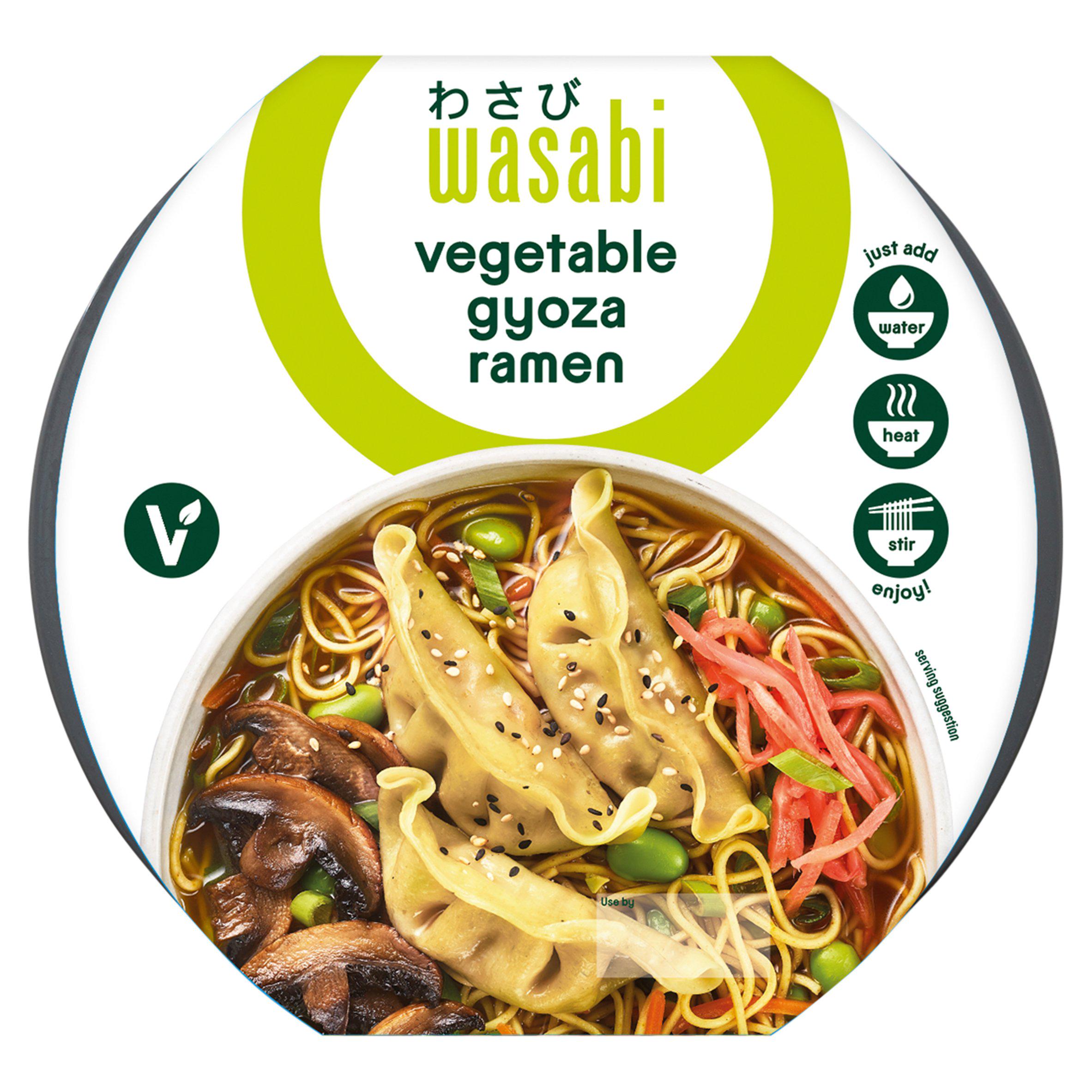 Vegan Ramen Bowl with Vegetable Gyoza and Turmeric Noodles 305g
