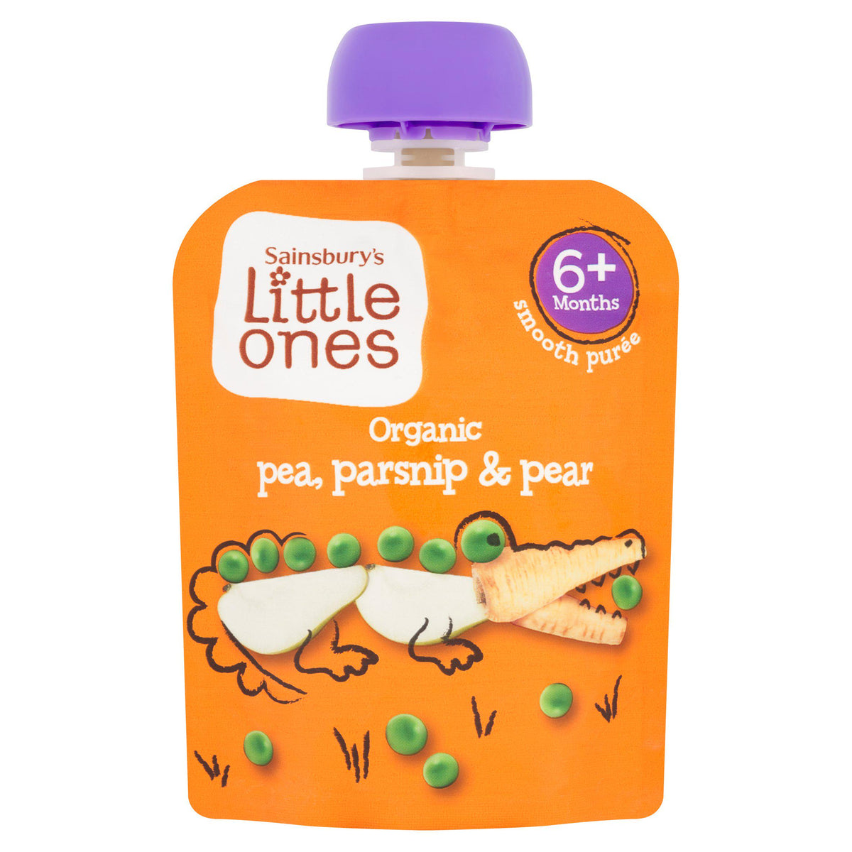 Organic Pea Parsnip & Pear Smooth Baby Puree 70g