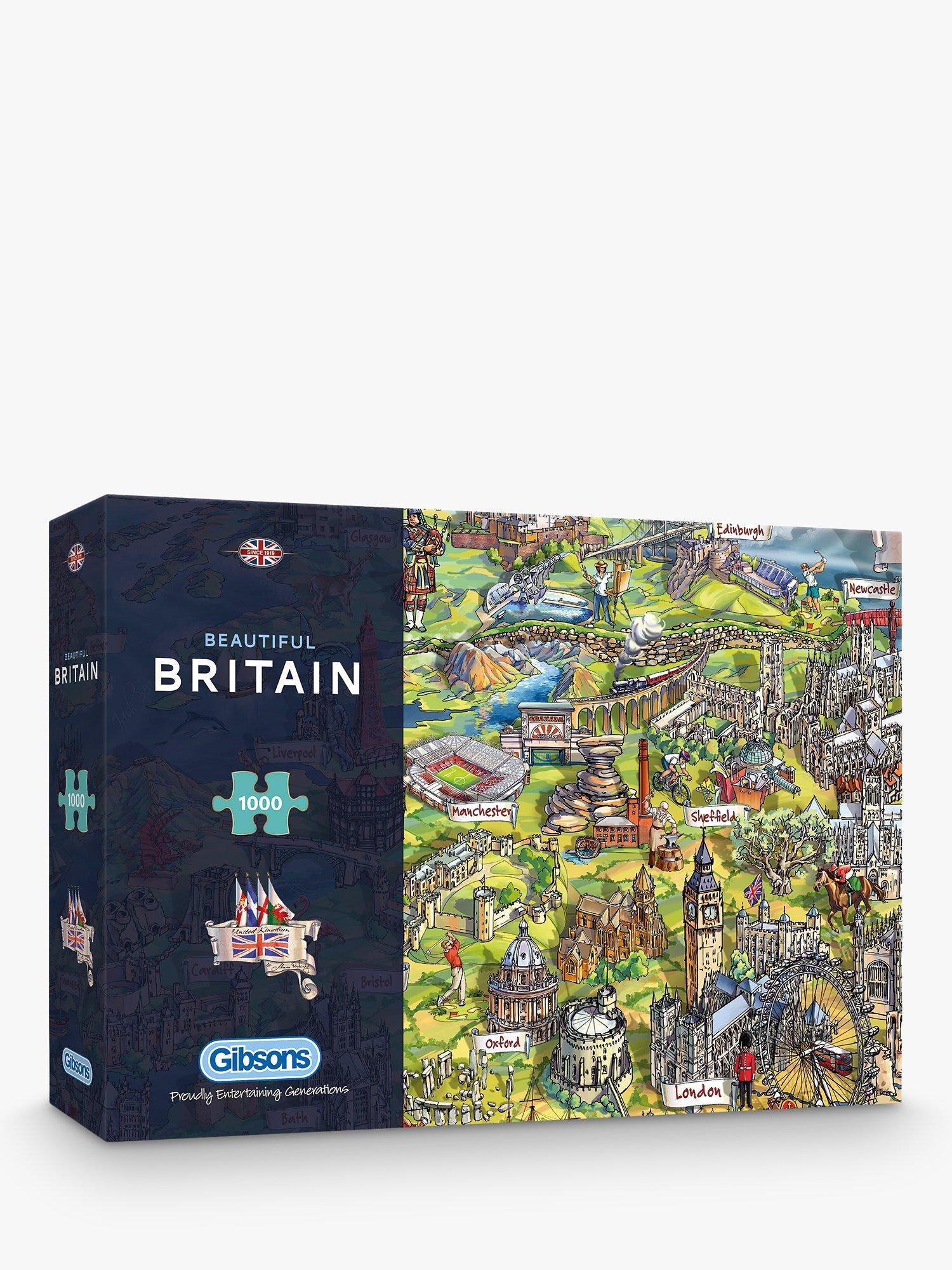 Gibsons Beautiful Britain UK Map jigsaw puzzle 1000 pieces, UK version