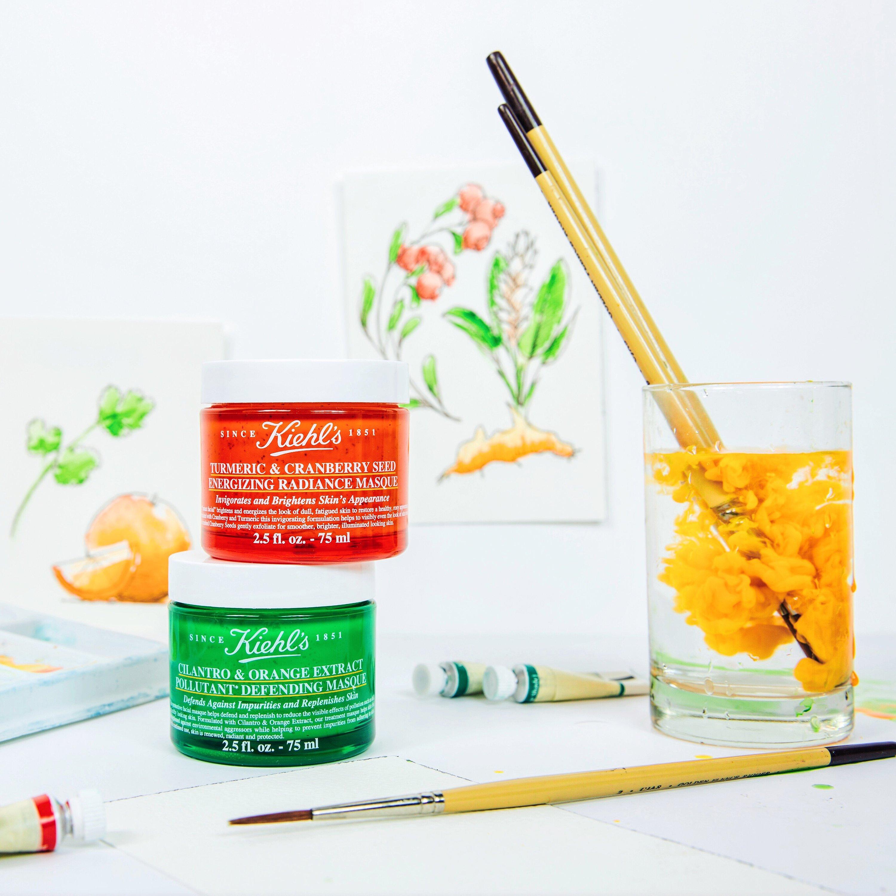 Kiehl's energising radiance masque with turmeric and cranberry seeds 100ml, UK version