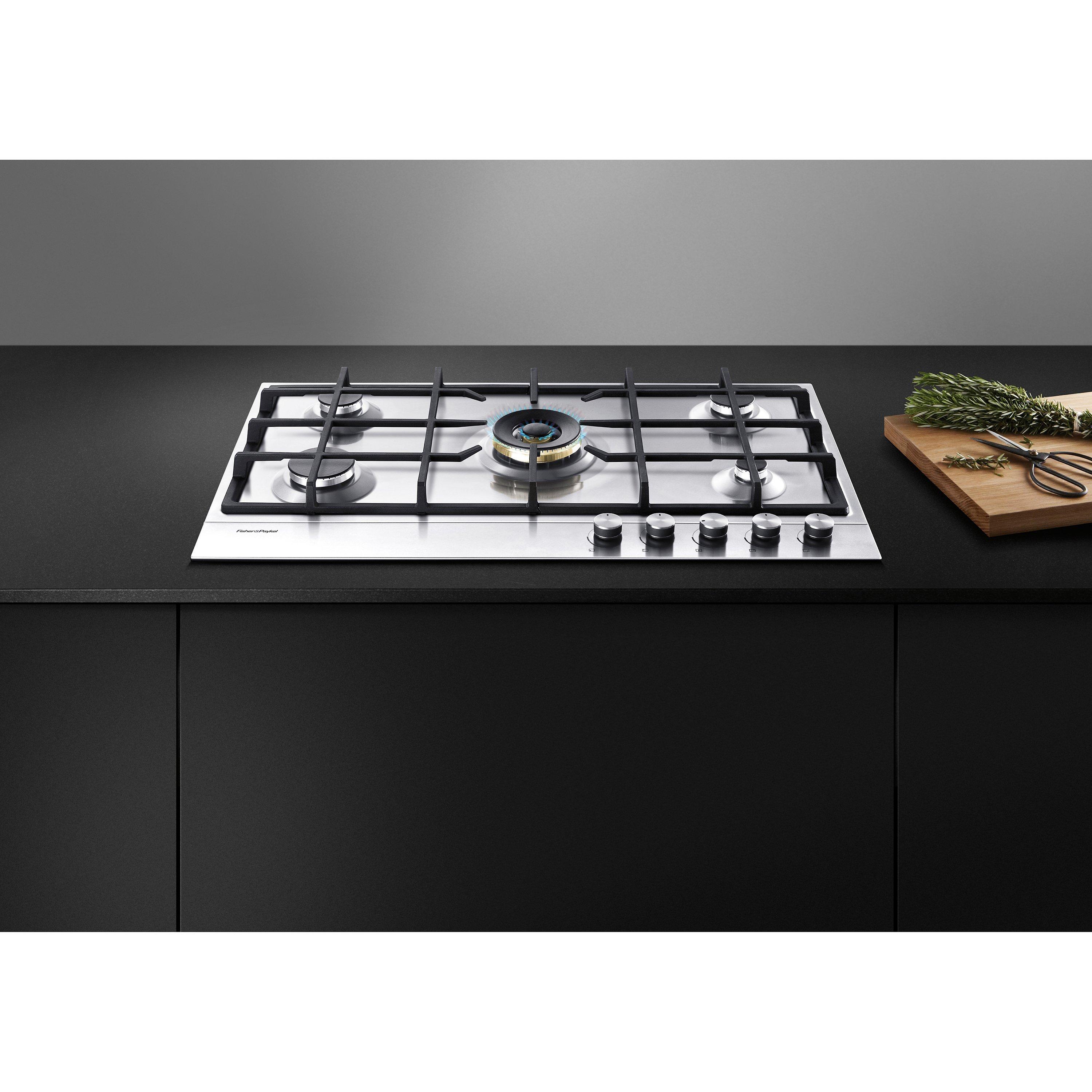 Fisher & Paykel 90cm gas hob in stainless steel - British product