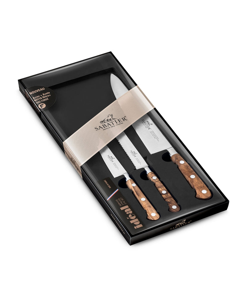 Sabatier Provencao 3-piece knife set (British brand)