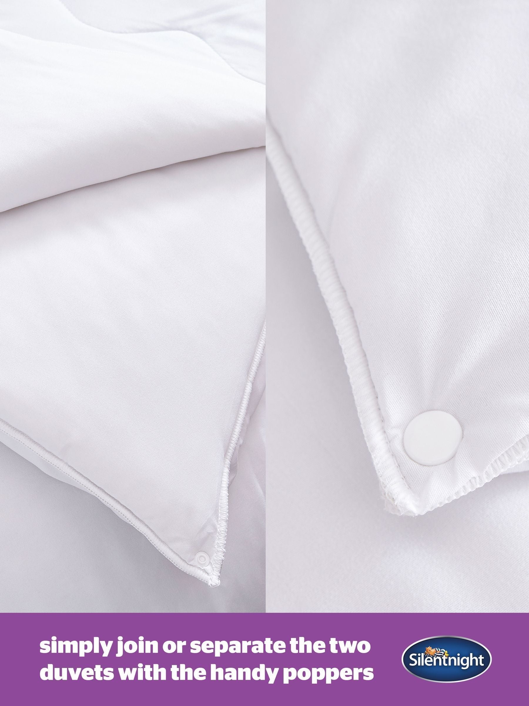 Silentnight All Seasons 10.5 and 4.5 tog duvet (British brand)