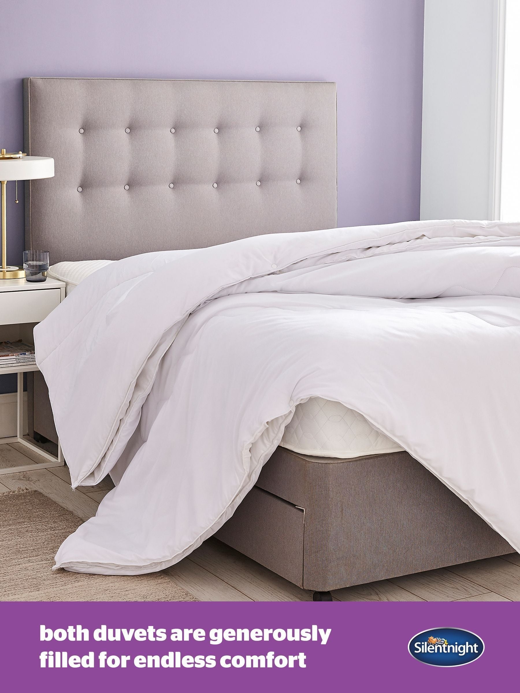 Silentnight All Seasons 10.5 and 4.5 tog duvet (British brand)