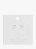 Estella Bartlett gold stud earrings with cubic zirconia - British product