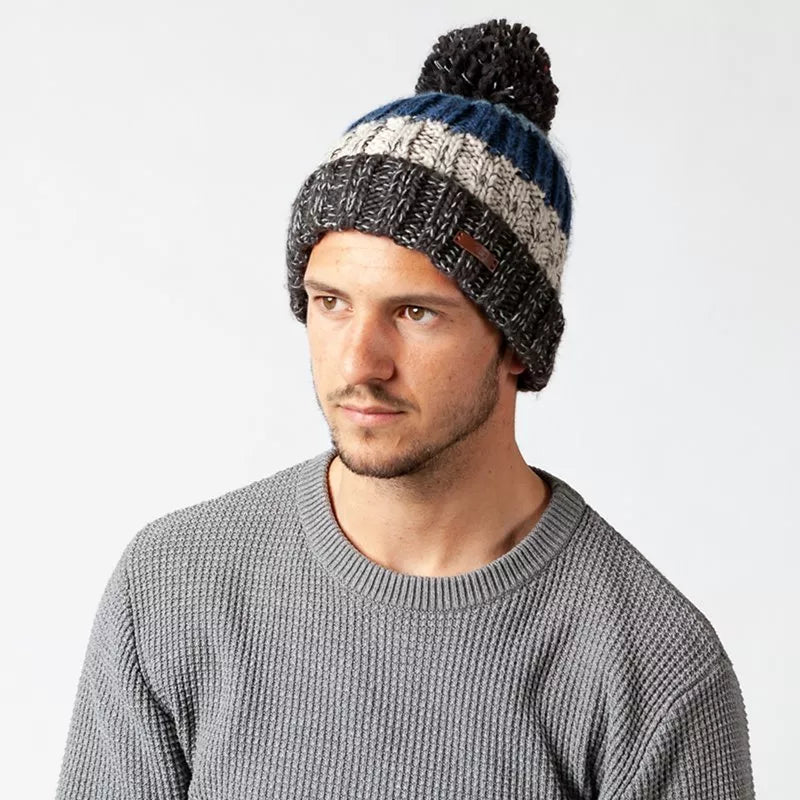 Barts striped acrylic beanie, one size - British product