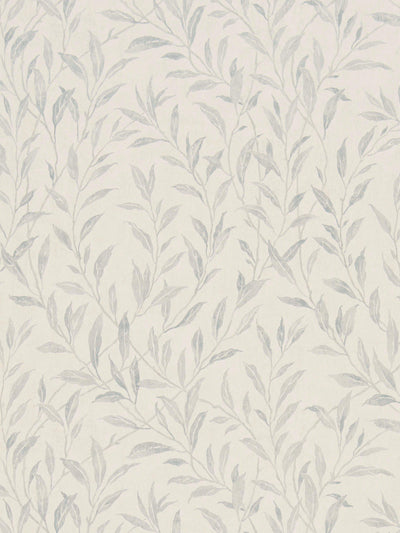 Trailing Willow Leaf and Trellis Pattern Wallpaper
