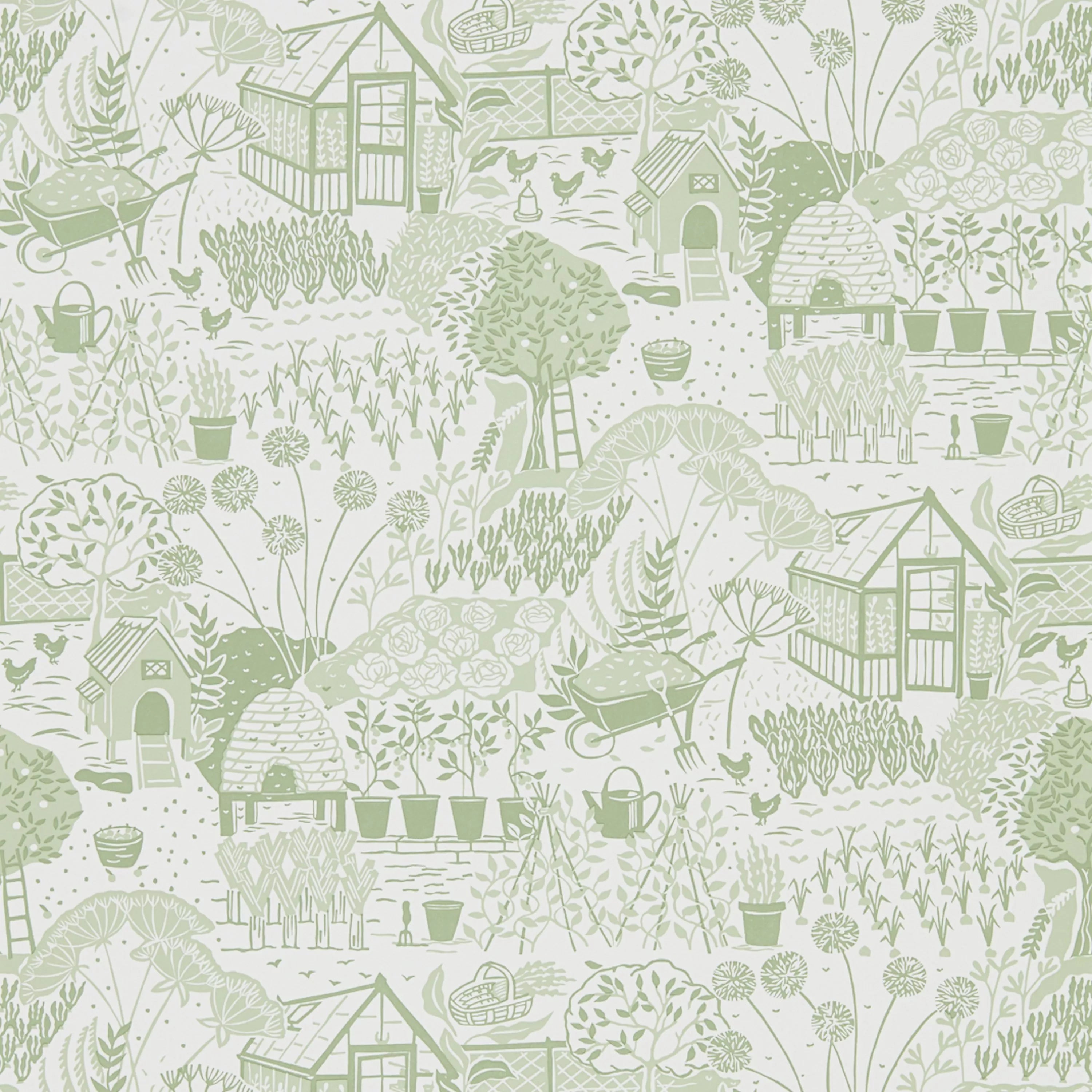 Sanderson Home The Allotment Wallpaper