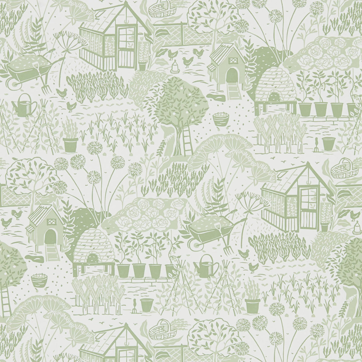 Sanderson Home The Allotment Wallpaper