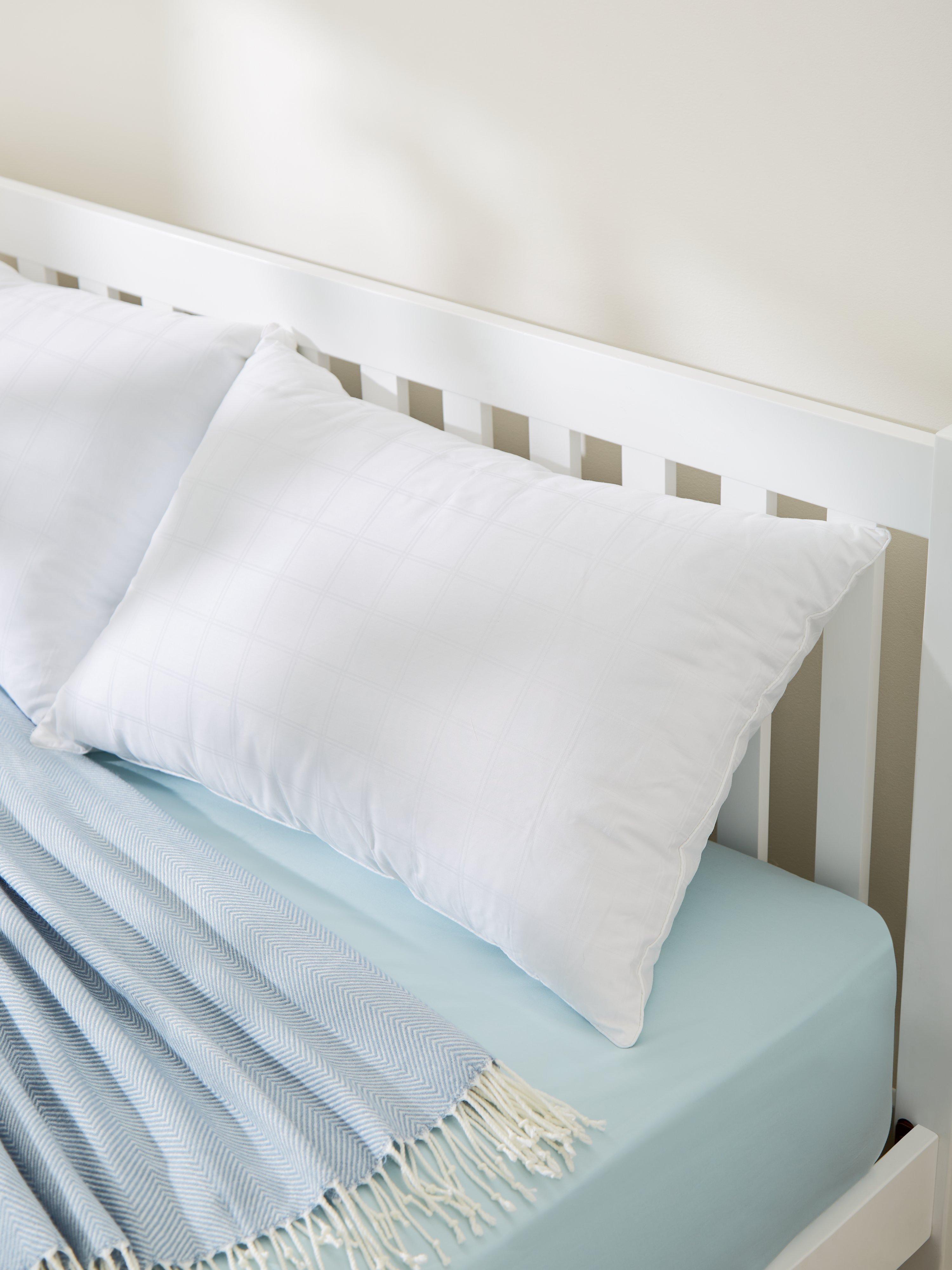 John Lewis standard firm pillow with synthetic clusterfibre filling, UK version
