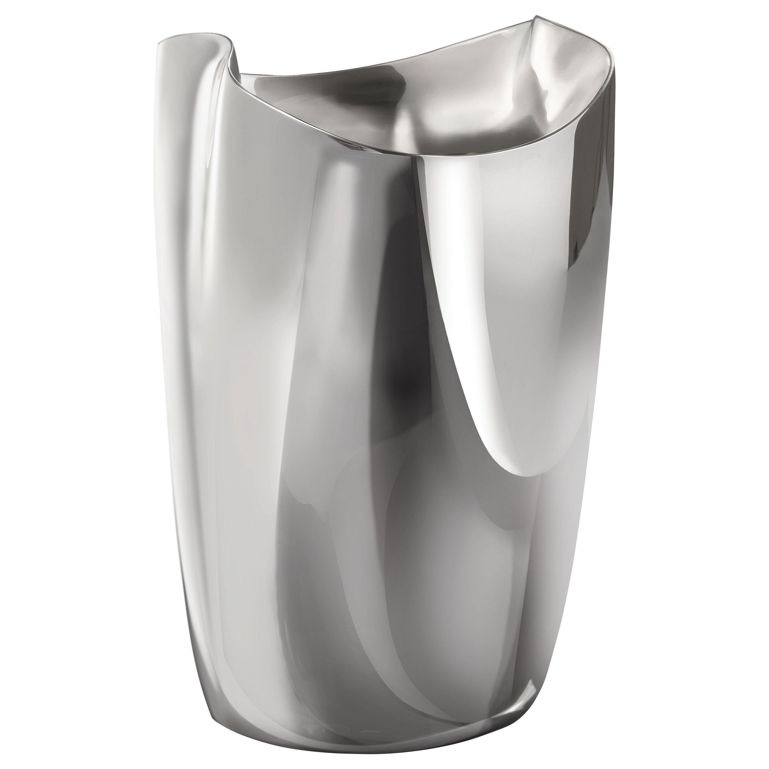 Robert Welch double-walled stainless steel wine cooler for single bottle, imported from the UK